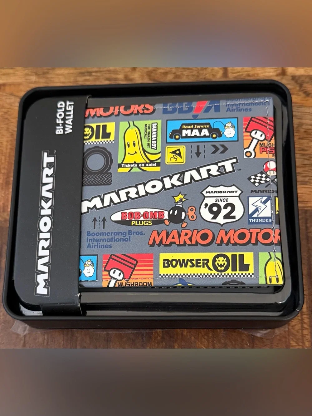 Nintendo Mario Kart Multi-Color Bi-Fold Wallet NWT